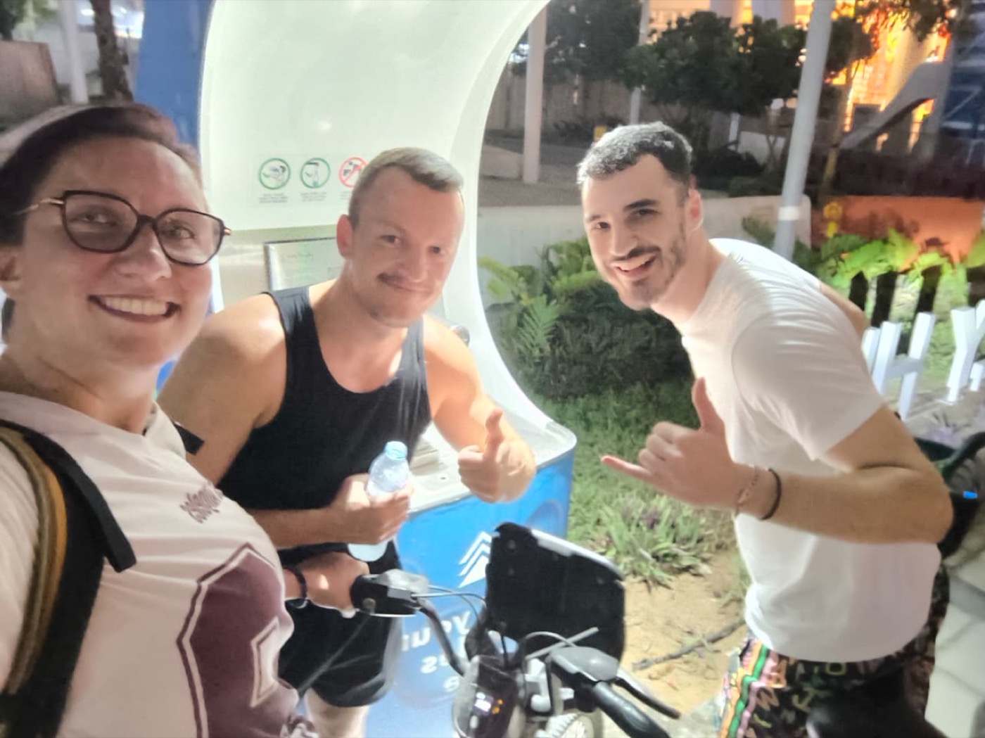 Friends on a cycling outing
